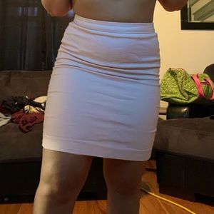 Pink pencil work skirt